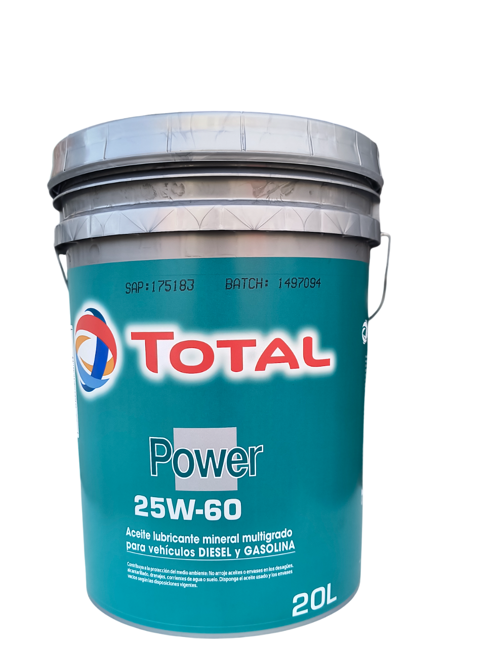 Total Power 25w-60 | Aceite de motor - Balde 5 Gl. | El Paisa Motor