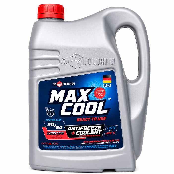 Maxcool Coolant 50% | Refrigerante - Rojo - Galón 4 Lt. | El Paisa Motor